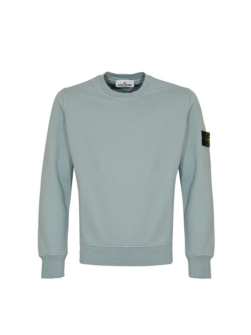 Felpa 6100060 in cotone Dust Blue STONE ISLAND | 6100060S0051V004A